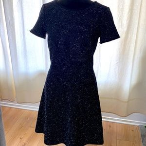Loft Tweed Fit and Flare Dress